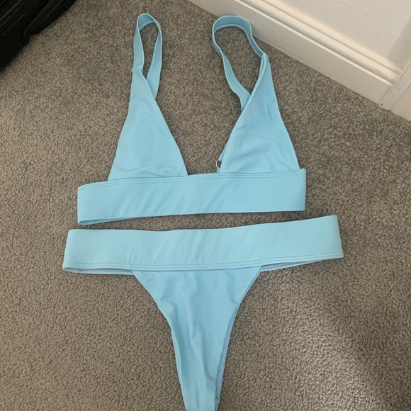 Blue two piece bikini - Picture 2 of 2
